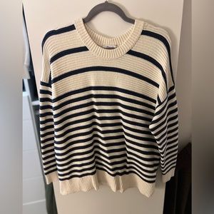 Madewell navy striped sweater